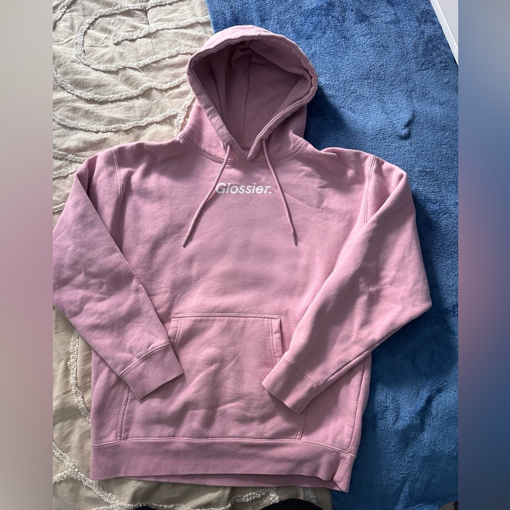 GLOSSIER pink hoodie